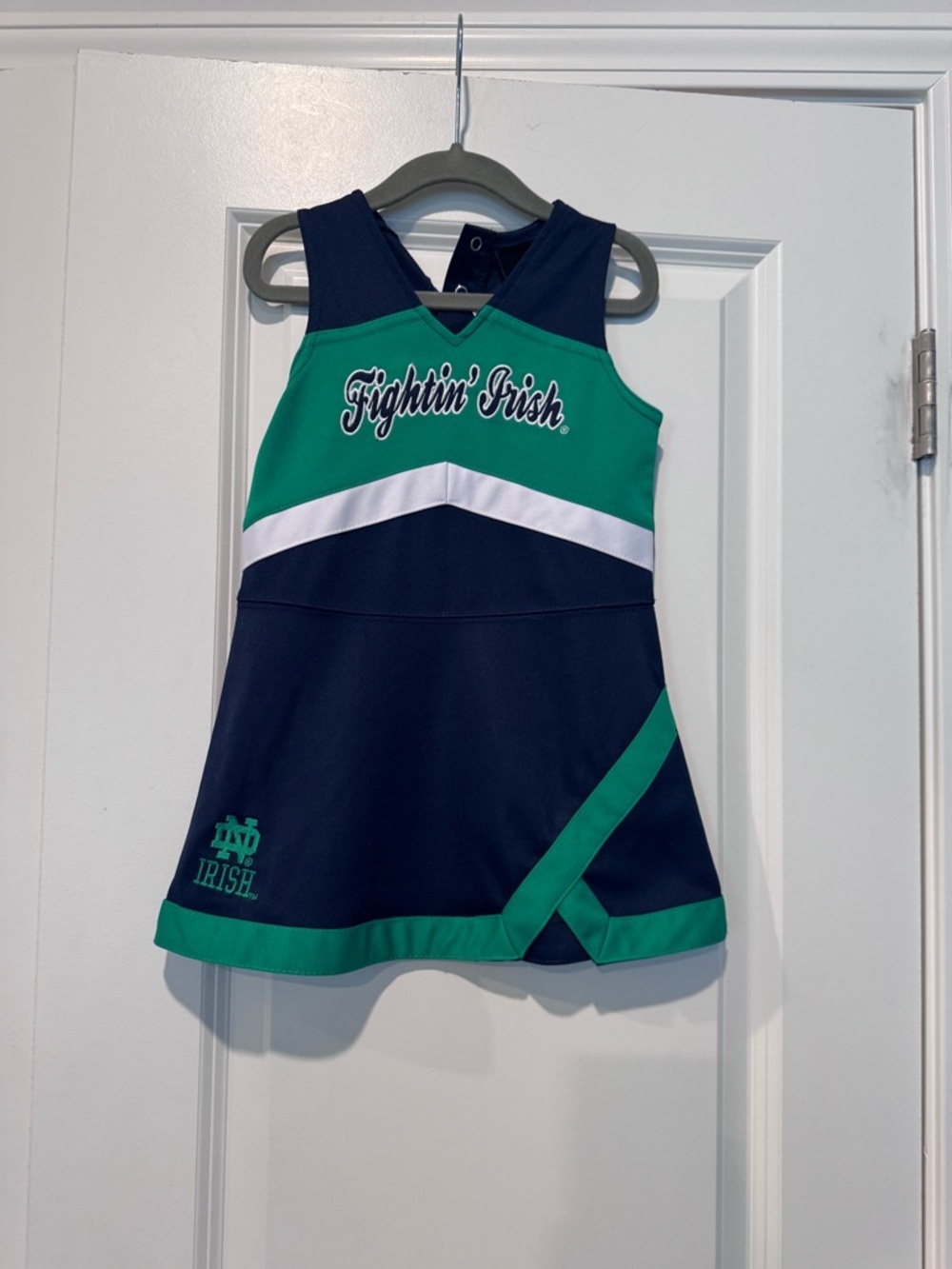 Gen2 Toddler Girls' Notre Dame Fighting Irish Navy Cheer Dress Size 4T - Picture 2 of 5